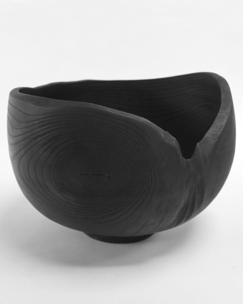 #AS33 Vase i brændt ask
