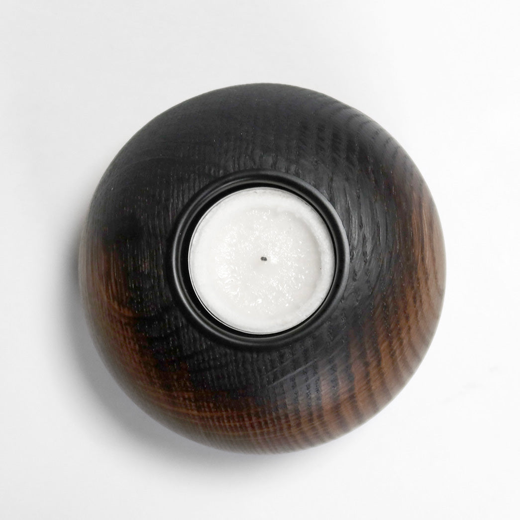 Fyrfadsstage med brændt overflade