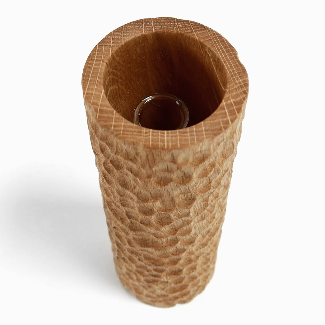 Cylinderformet vase med reagensglas