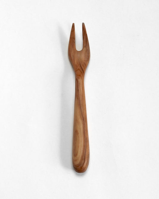 Olivengaffel i oliventræ